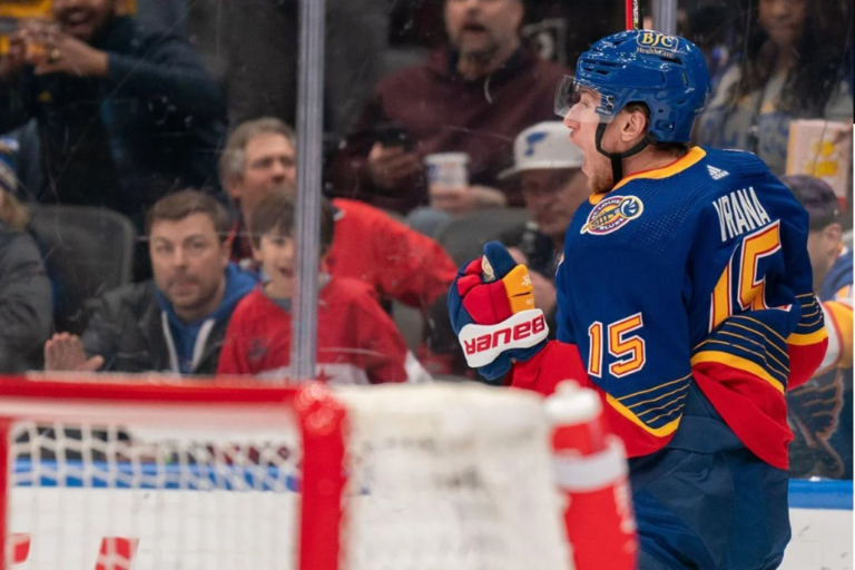 Jakub Vrána zažíva nový začiatok v tíme St. Louis Blues